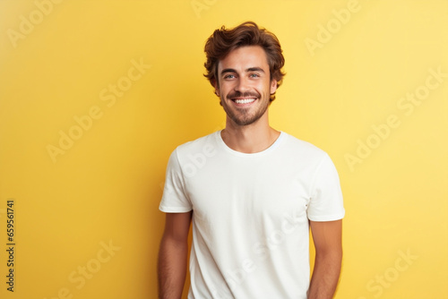 Wallpaper Mural Man person face cheerful smile male young happy confident fashion guy Torontodigital.ca