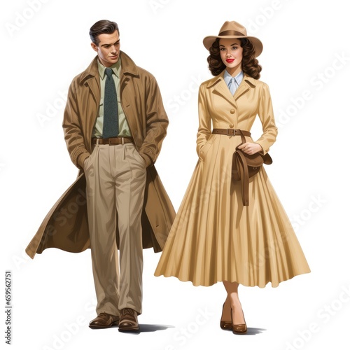 two people in a row