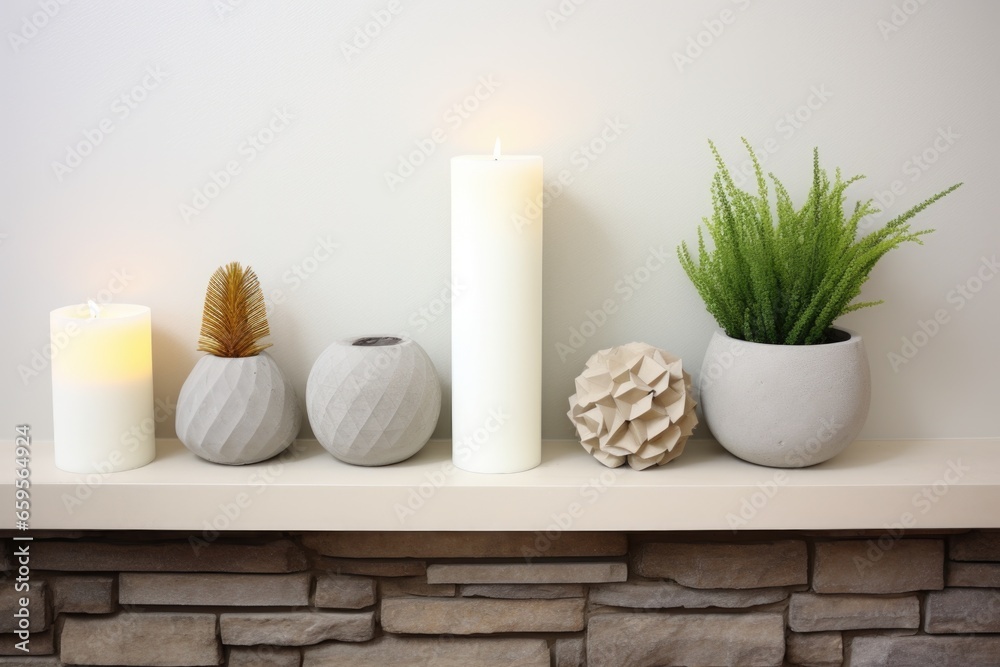 diy concrete candle holders on a mantel diy concrete candle holders on a mantel
