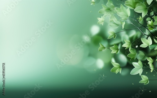spring light green blur background, glowing blurred design