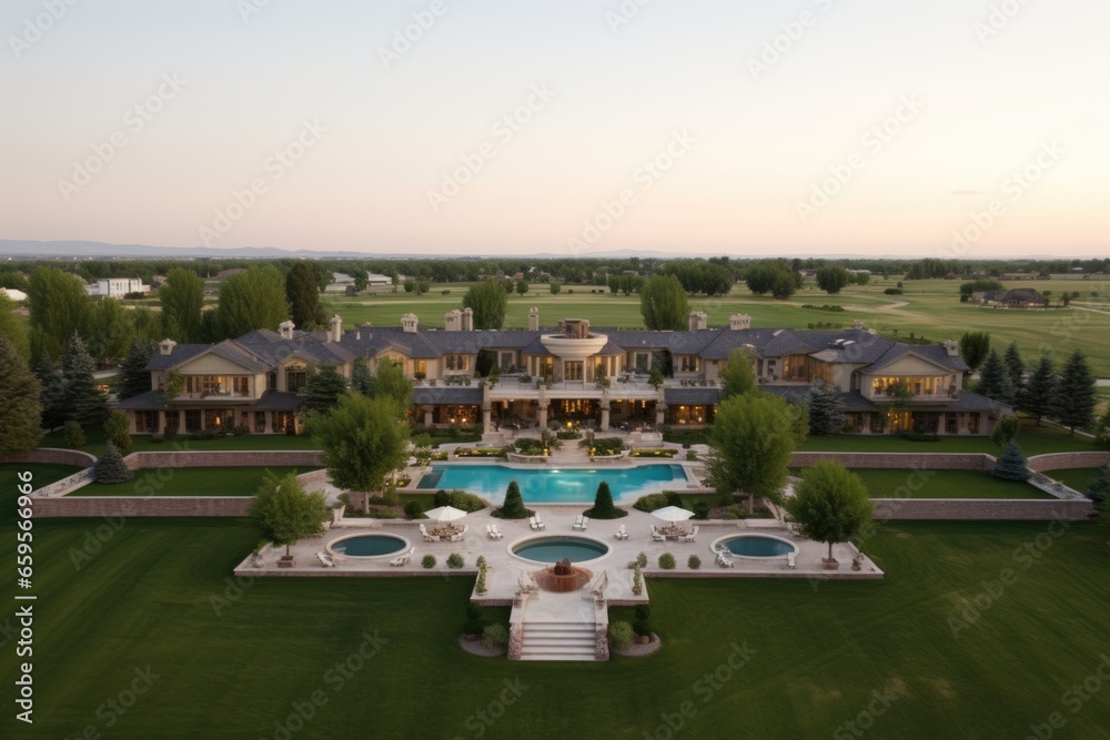 panoramic shot of a sprawling estate meant for inheritance