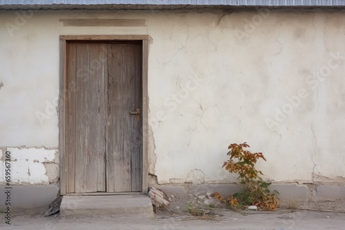 front door of an empty house left ajar