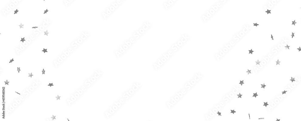 Silver stars border 3d Silver stars border 3d