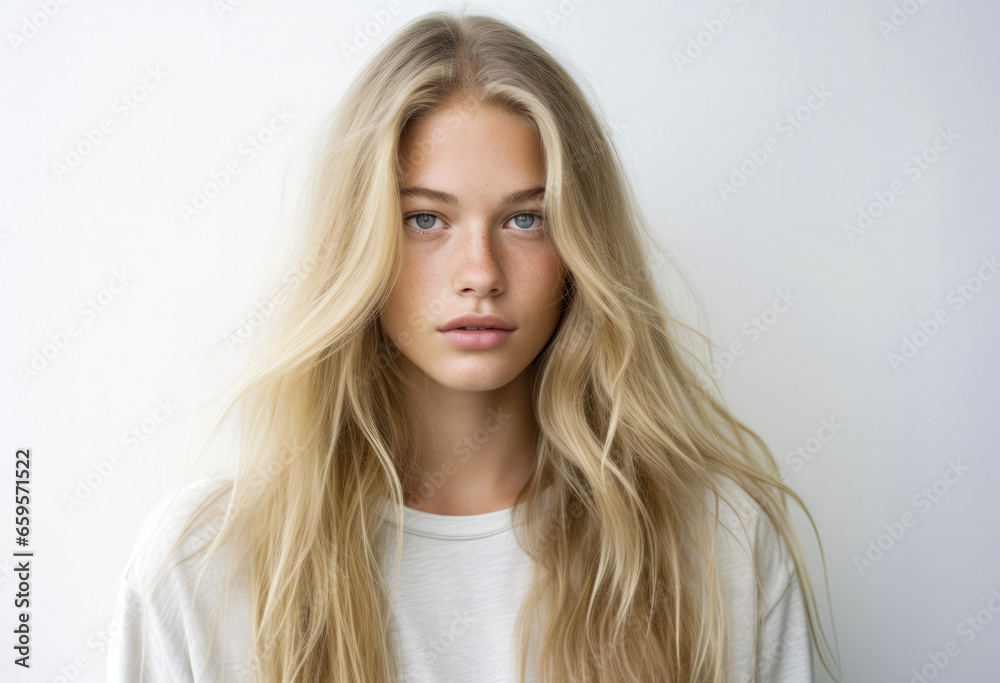 Portrait of a pretty young woman isolated from the background Portrait of a pretty young woman isolated from the background