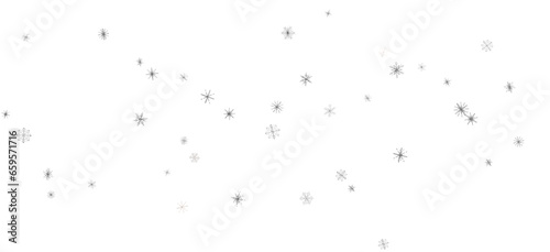 Magical Snowfall: Brilliant 3D Illustration Showcasing Descending Christmas Snowflakes © vegefox.com