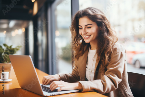 Smile Woman who is online conversation with her psychiatrist