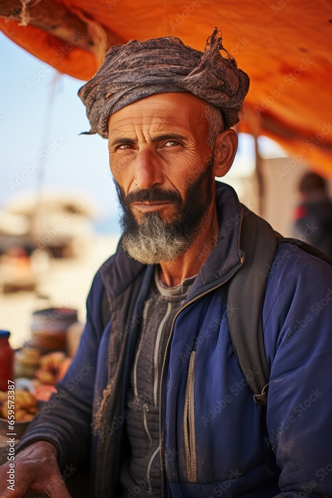 portrait of a moroccan fisherman