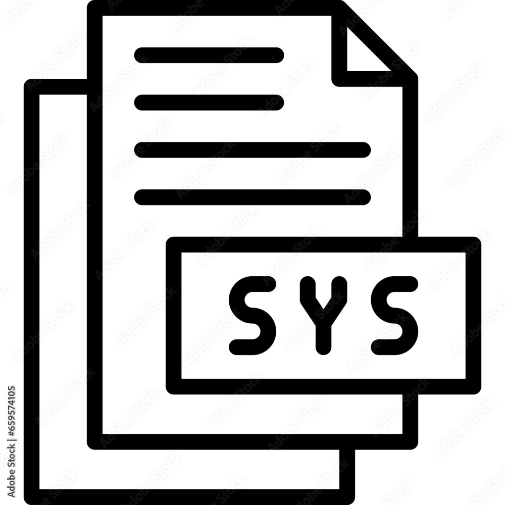 Sys vector line icon .svg