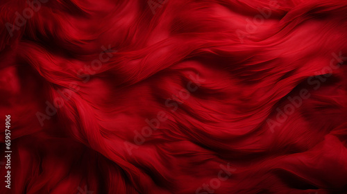 A luxurious, velvety texture with streaks of red
