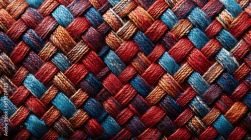 A rough, bumpy background of a woven fabric