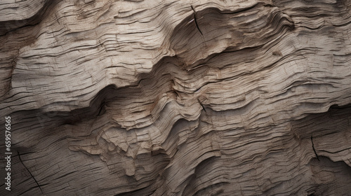 An uneven, rugged background of a bark-like material photo