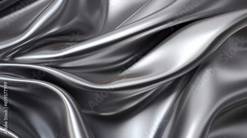 A glossy, shimmery background of a metallic cloth
