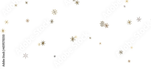 Winter Snow Showers: Spectacular 3D Illustration Showcasing Falling Christmas Snowflakes