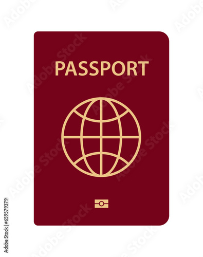 Passport Cover. International ID. Travel Document. Vector Illustration