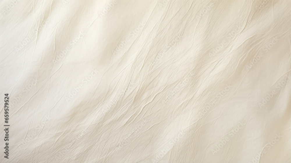 Cream beige muslin texture background, off-white paper aged wallpaper, soft white paper backdrop with textured surface for wallpapers - obrazy, fototapety, plakaty 