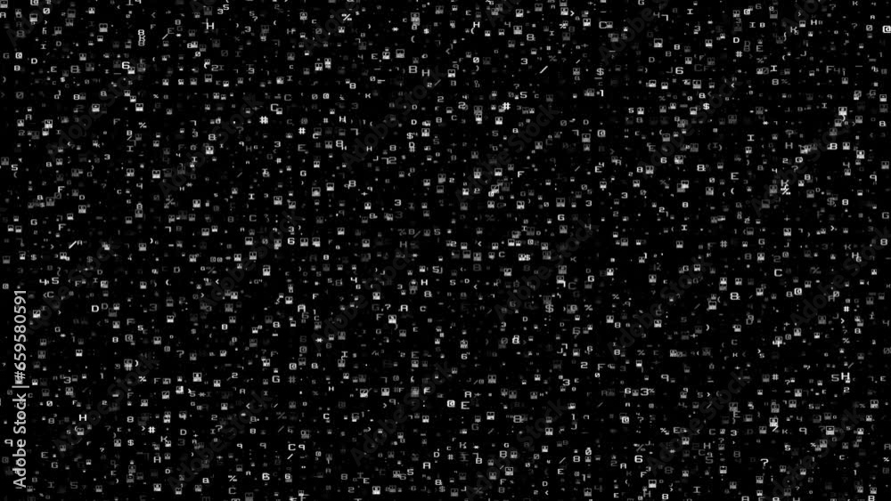 High-Tech Binary Matrix: Digital Rain of Matrix-Style Binary Code High-Tech Binary Matrix: Digital Rain of Matrix-Style Binary Code