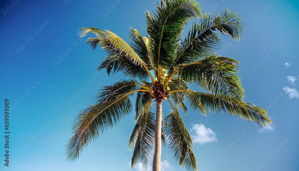 palm tree on sky