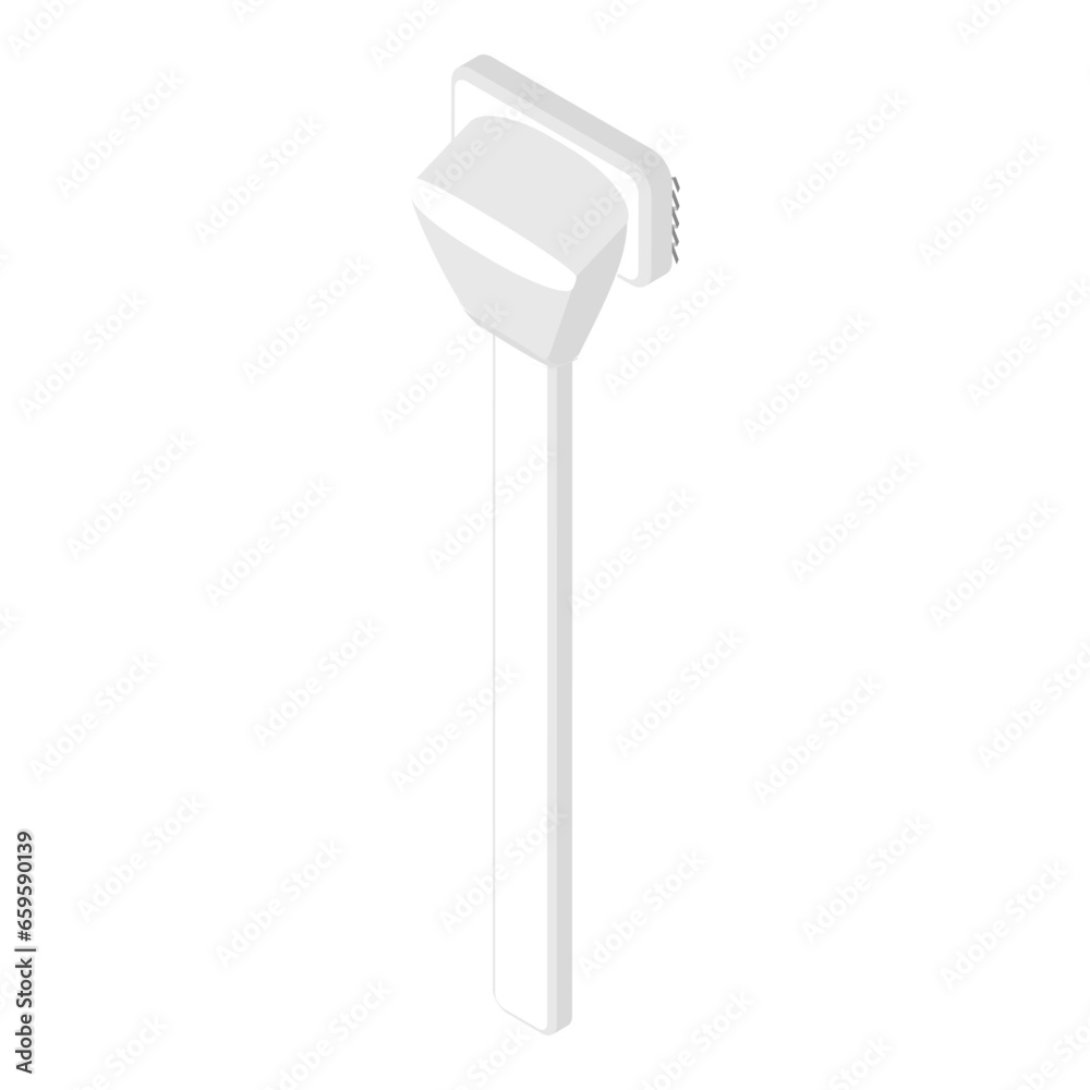 3D Isometric Flat Vector Set of Shaving Products, Daily Razor-blade Bathroom Accessories. Item 1