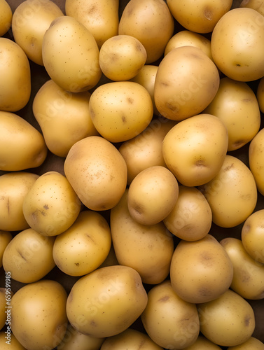 Potatoes on the market. Generative AI.