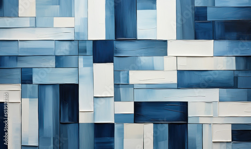 Abstract background in blue and white colors.
