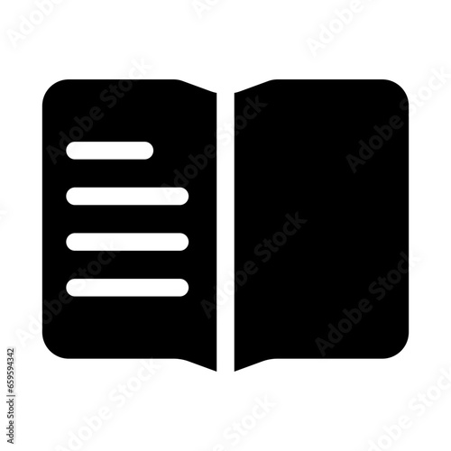 Solid Open Book icon