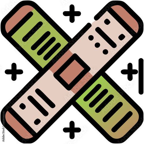 Bandage plaster icon, Bandage plaster icon vector, Bandage plaster Generative AI