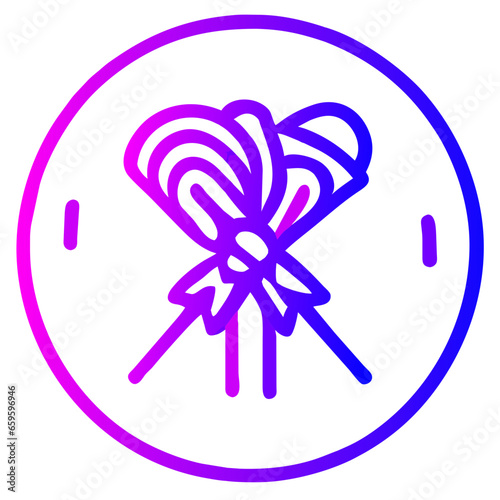 Lollipop vector icon. Candy illustration sign. Graph symbol for cooking web site and apps design, app, UI generative AI