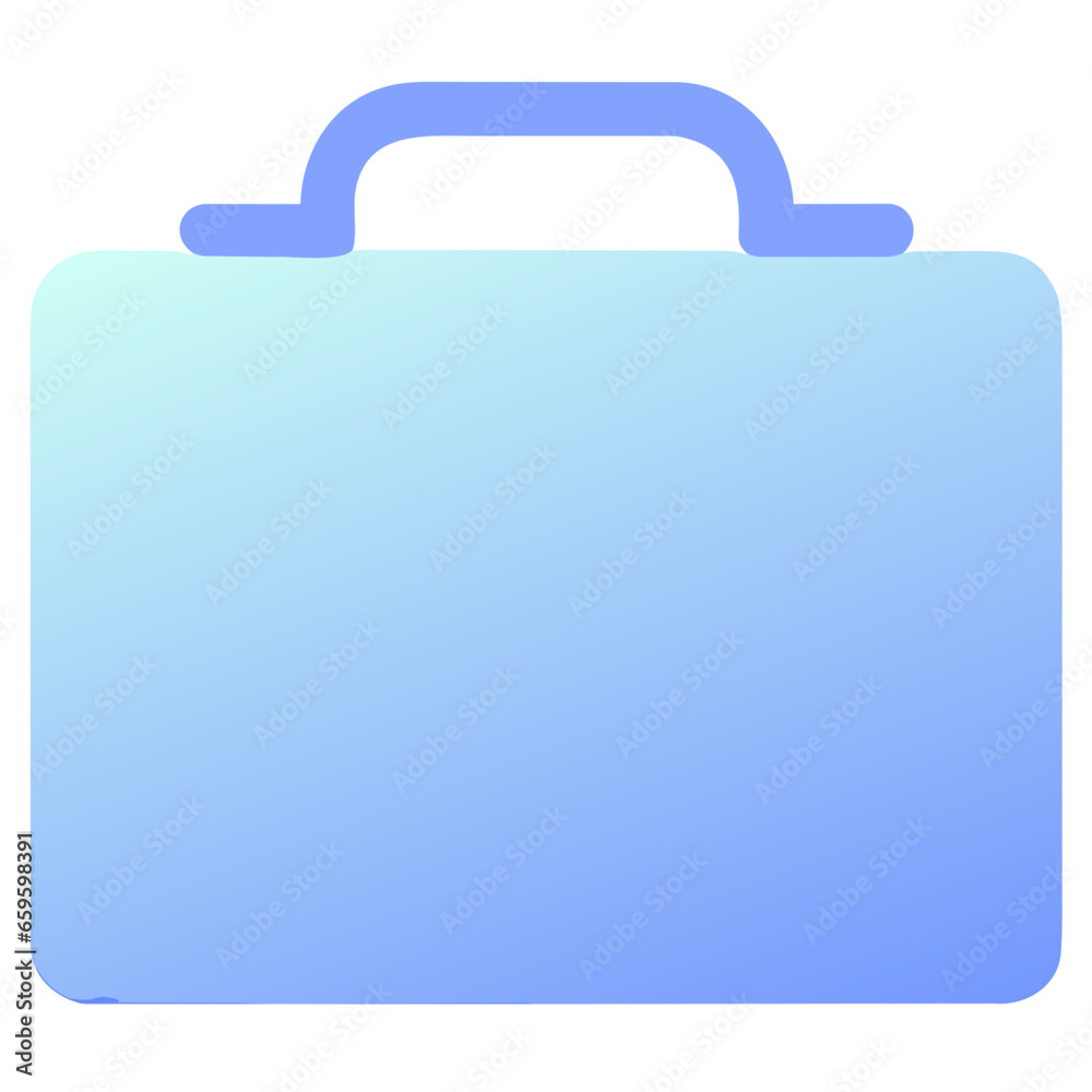 Briefcase icon on white background. Flat style. Vector illustration. Generative AI Briefcase icon on white background. Flat style. Vector illustration. Generative AI