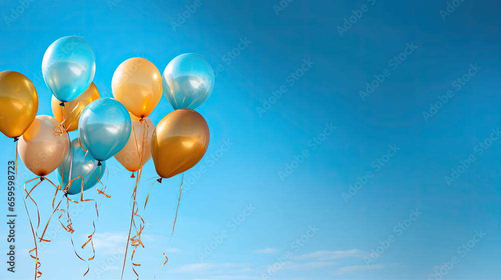 Balloons Rising in Celebration: Black Friday Festivity Balloons Rising in Celebration: Black Friday Festivity