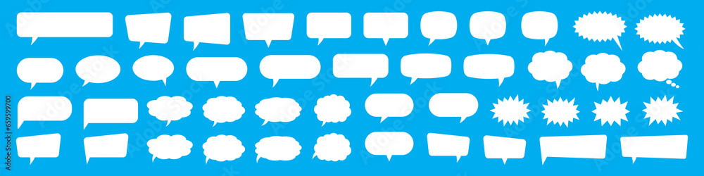 Speech bubbles. Speak bubble text, cartoon chatting box, message box. Cartoon balloon word design. Speech bubbles. Speak bubble text, cartoon chatting box, message box. Cartoon balloon word design.