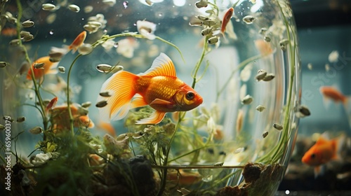 goldfish in aquarium photo