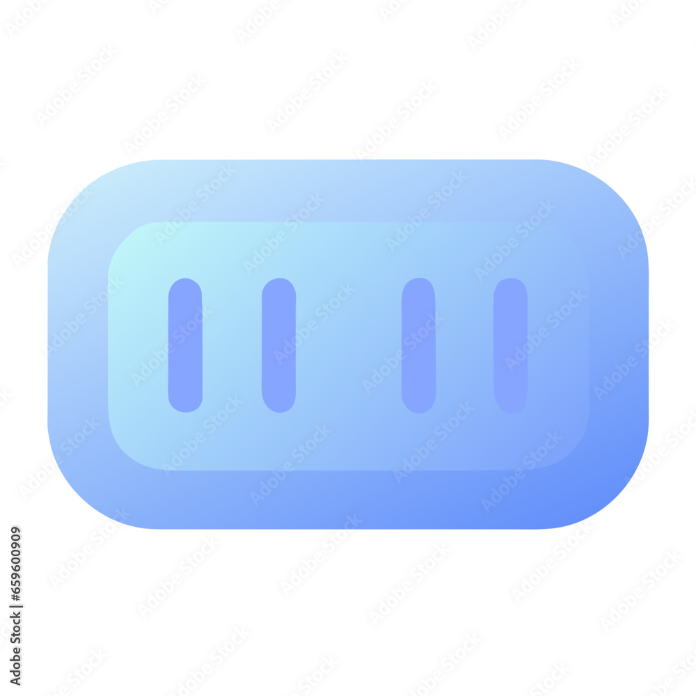 Capsule icon on white background. Flat style. Vector illustration. AI generated Capsule icon on white background. Flat style. Vector illustration. AI generated