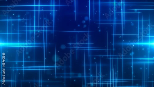 Wallpaper Mural High-Tech Data Flow: Fiber Optic Speed Lines and Digital Technology in a Glowing Blue Background Torontodigital.ca