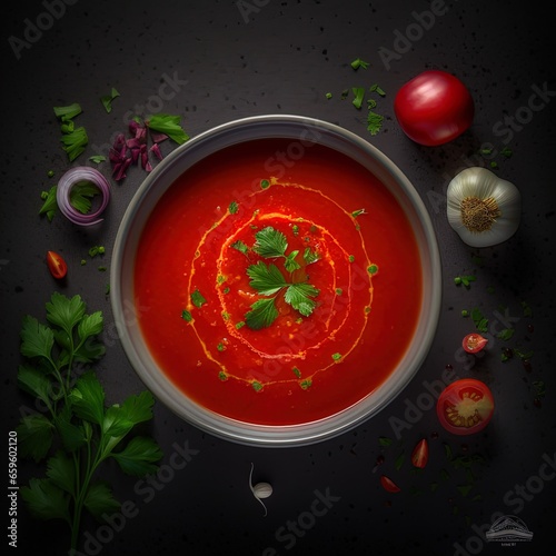 Obraz na płótnie gazpacho w salonie