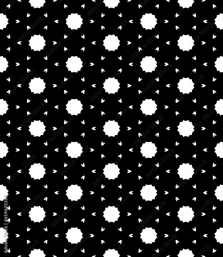 Black and white seamless abstract pattern. Background and backdrop. Grayscale ornamental design. Mosaic ornaments. Vector graphic illustration. EPS10. Black and white seamless abstract pattern. Background and backdrop. Grayscale ornamental design. Mosaic ornaments. Vector graphic illustration. EPS10.