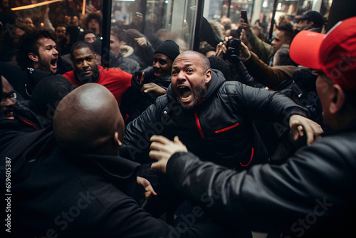 Frantic Shoppers Storming Stores on Black Friday
