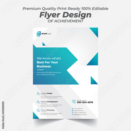 Creative Marketing Strategy Modern Flyer Design Template 