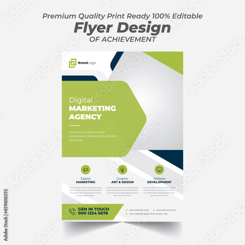 Creative Marketing Strategy Modern Flyer Design Template 
