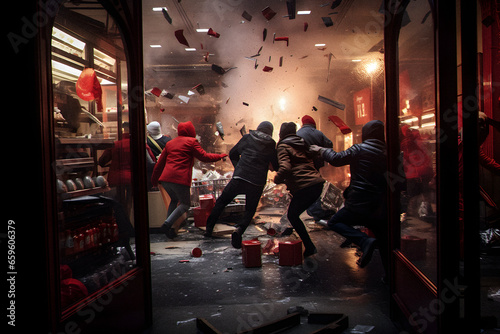 Rioters Looting Stores During Holiday Season © Aaron Wheeler