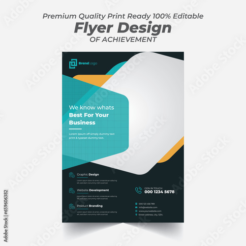 Creative Marketing Strategy Modern Flyer Design Template 