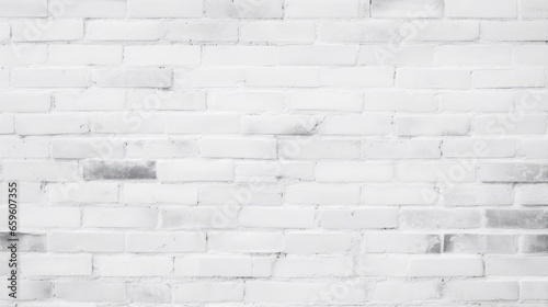 White grunge brick wall texture background 