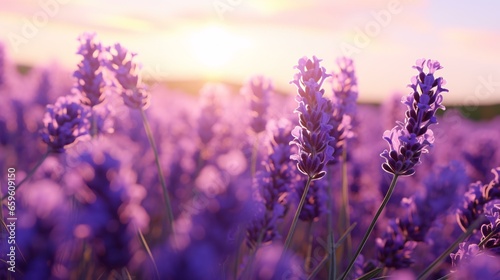 a field of purple flowers © KWY