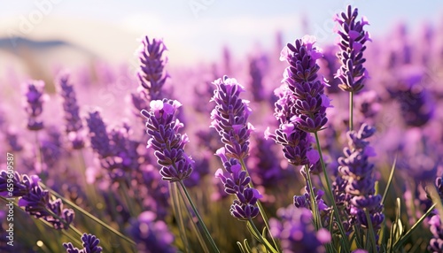a field of purple flowers © KWY