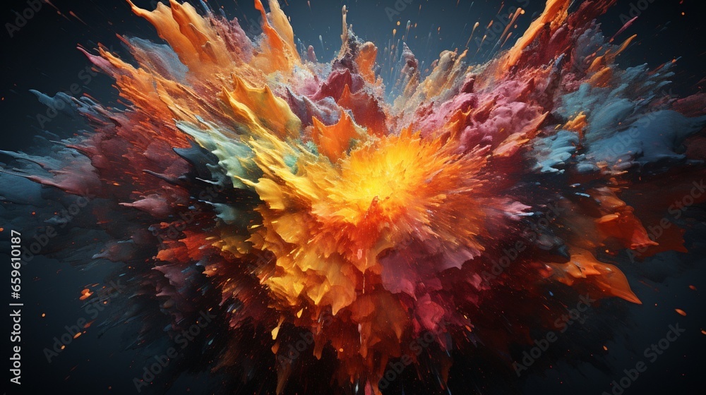 explosion of fractal flame