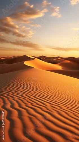 a sand dune with a blue sky