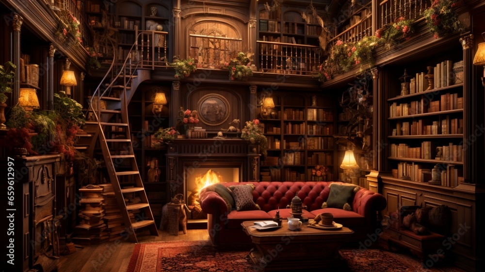 For the book lovers, a library beckons with its wall-to-wall bookshelves and a cozy reading corner. Lose yourself in the world of literature surrounded by the comforting scent of aging paper. For the book lovers, a library beckons with its wall-to-wall bookshelves and a cozy reading corner. Lose yourself in the world of literature surrounded by the comforting scent of aging paper.