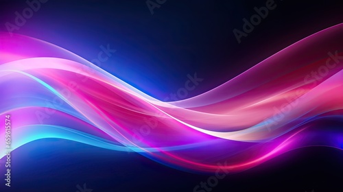 Abstract background with glowing neon moving wave lines. Data transfer concept wallpaper