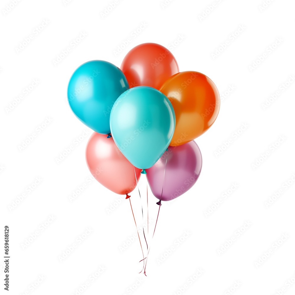 Balloons isolated on white background, no background, png Balloons isolated on white background, no background, png