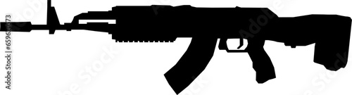 Vektor Silhouette - Maschinengewehr