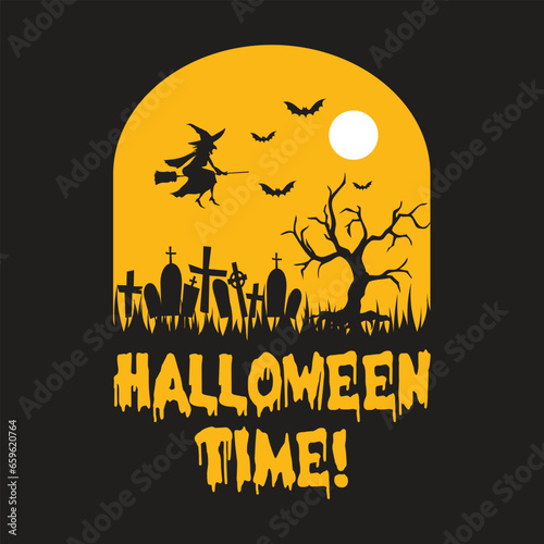 Halloween t-shirt design.